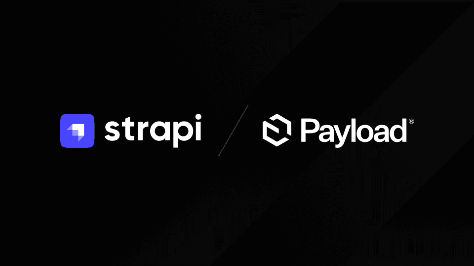 logos of strapi and payload cms